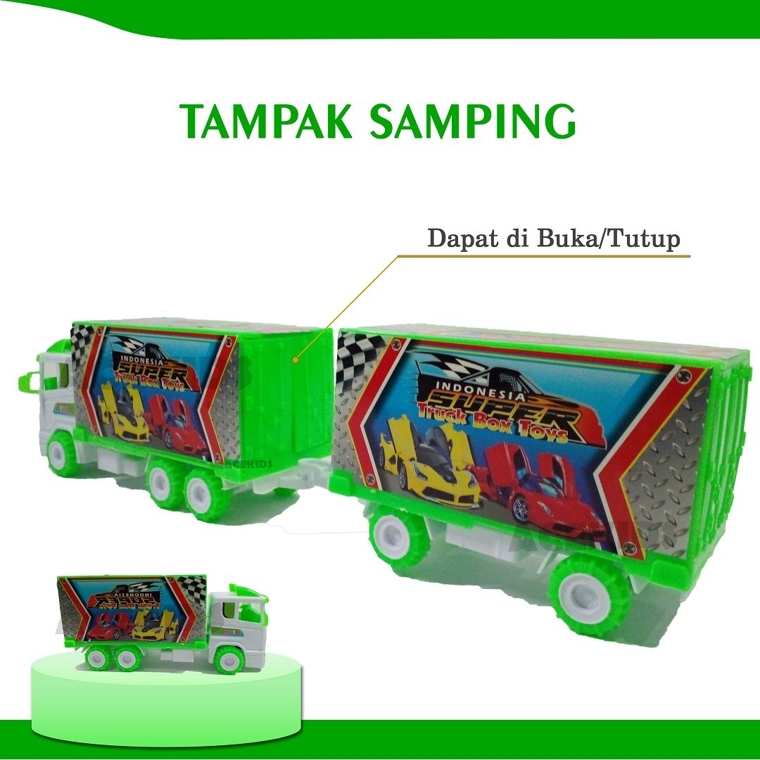 Acekids Maina Anak Laki Truk Gandeng Box Scania Keren Murah original - ST2022 - 3