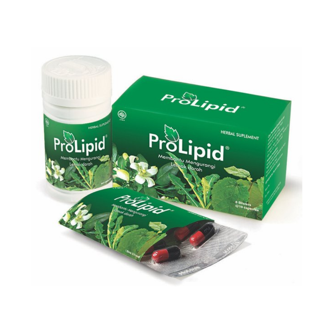 Indofarma Prolipid Penurun Kolesterol Indofarma - BOTOL 60 Kapsul - 1