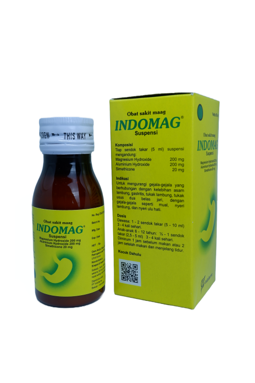 Indofarma Indomag Suspensi Botol 60 ml / Obat Maag / Asam Lambung GERD - 2