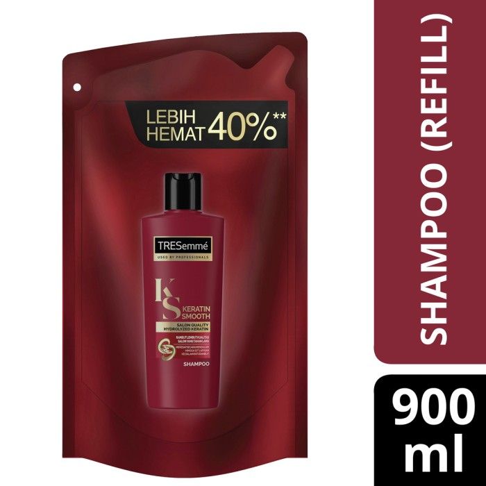 TRESemmé Keratin Smooth Shampoo Refill Pouch 900ml - 1