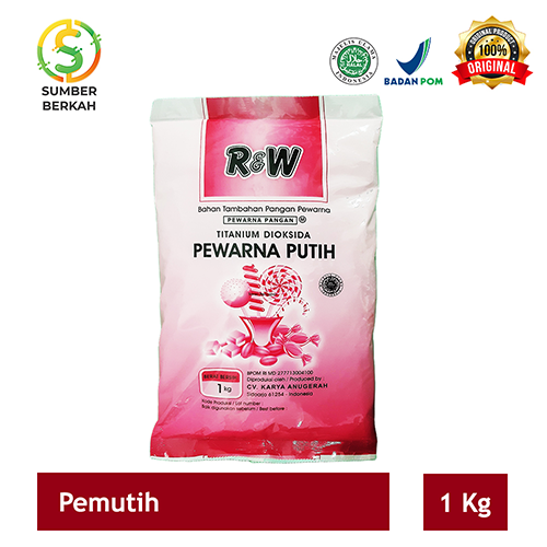 Pewarna Putih Pemutih Makanan Rajawali R&W RW 1 kg Bakpau Kerupuk - 3