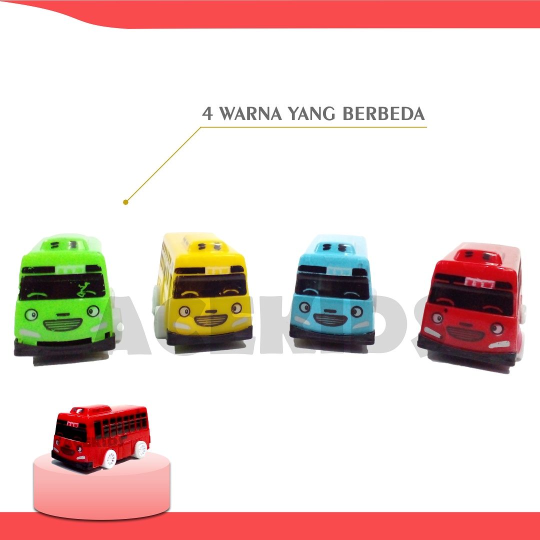 Acekids Mainan Anak Bus Tayo Mini Bus Kecil Lucu Murah Original - LT56 - 3