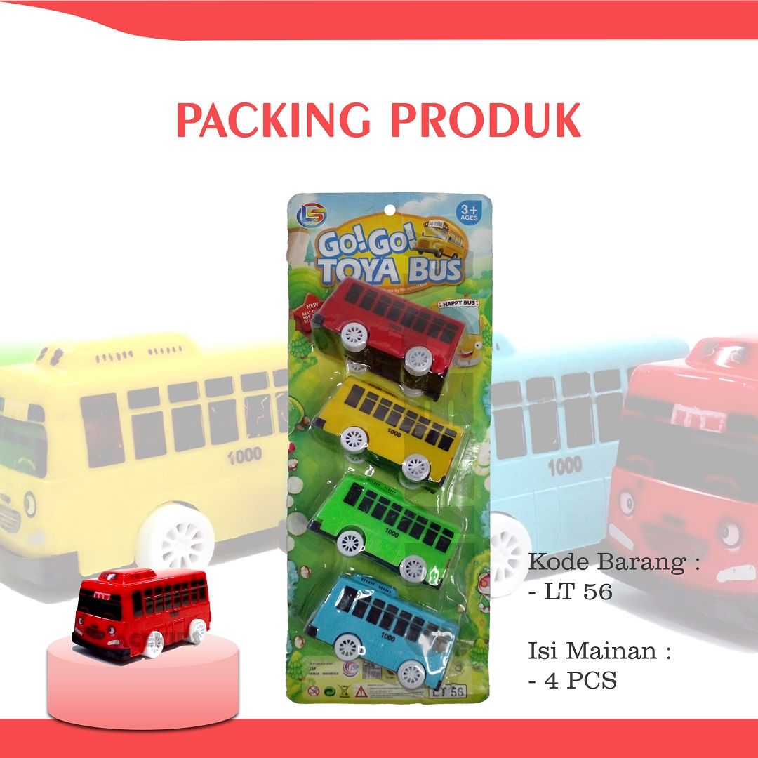Acekids Mainan Anak Bus Tayo Mini Bus Kecil Lucu Murah Original - LT56 - 4
