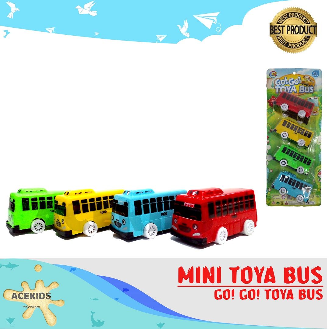 Acekids Mainan Anak Bus Tayo Mini Bus Kecil Lucu Murah Original - LT56 - 1