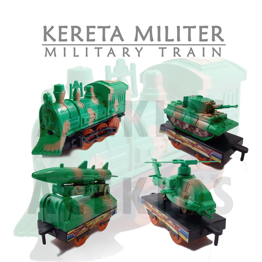 Mainan Kereta Api Militer Military Train Transport Murah Original - 226A - 5