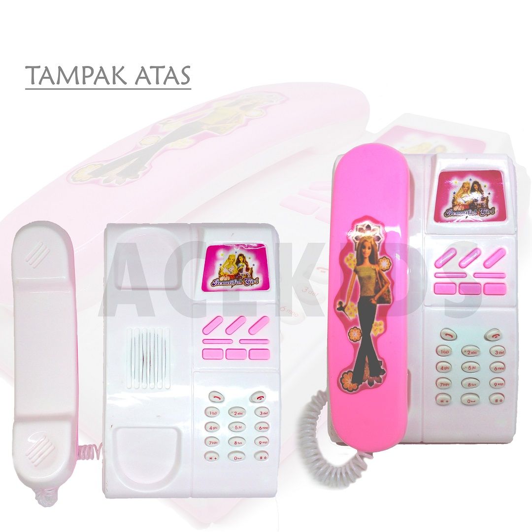 Mainan Anak Telephone Barbie Mainan Edukatif Murah Original - DT688 - 2