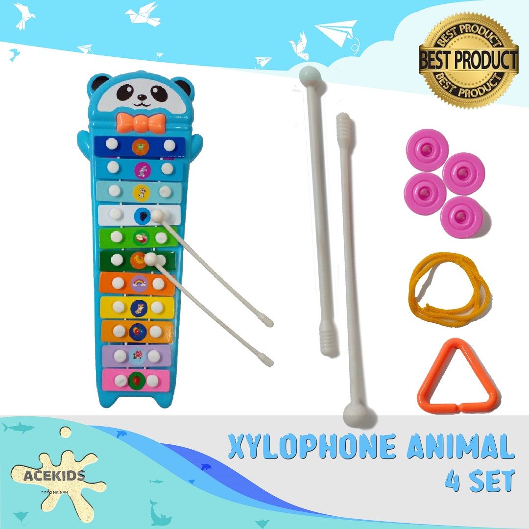 Acekids Mainan Edukasi Anak Xylophone/Kolintang Alat Musik Ketukan Murah Original - 98009 - 1