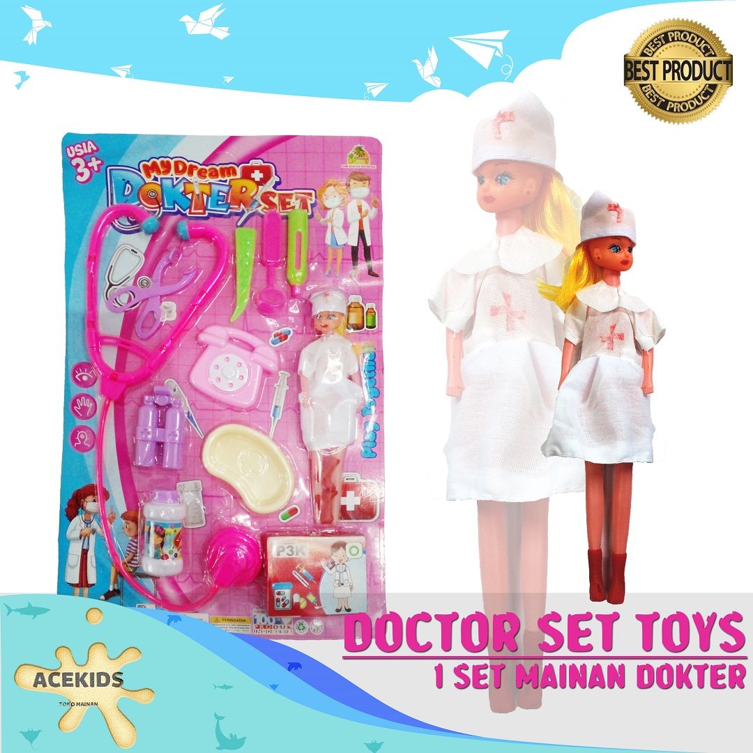 Acekids Mainan Edukatif Anak Perlengkapan Dokter Set K/120 PC - OCT2624 - 1