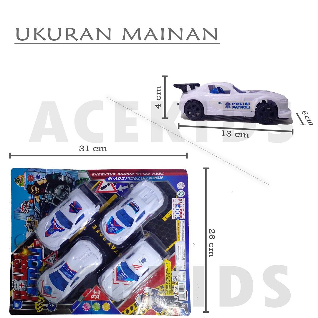 Mainan Anak Mobil Polisi Murah Original - OCT6221 - 2
