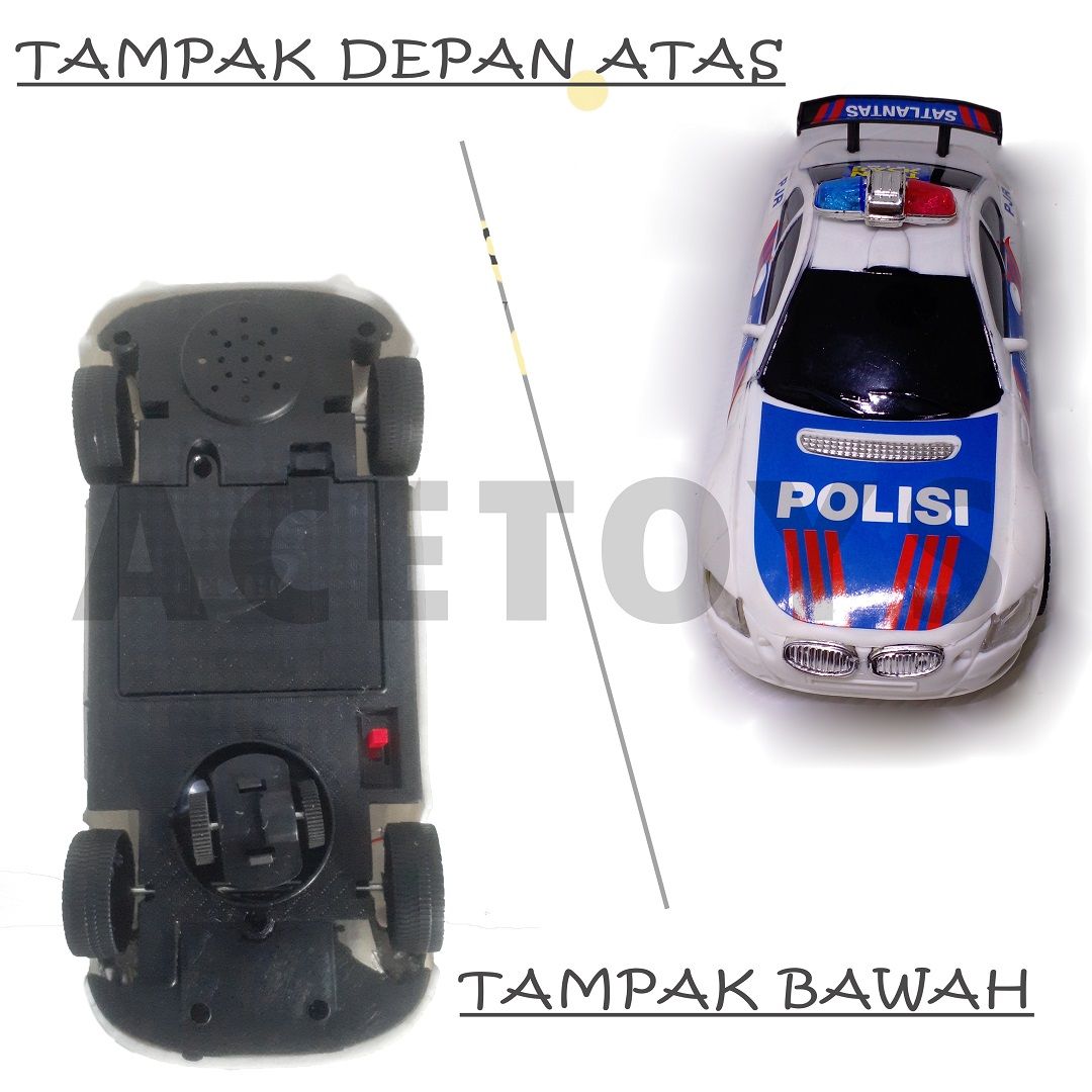 Mainan Anak Laki Mobil Polisi Sirine Murah Original - HKR66-21026 - 4