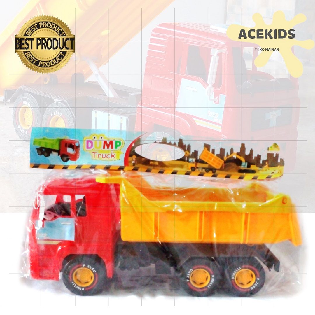 Mainan Truk Pasir Besar Dump Truck Murah Original - OCT-6001 - 1
