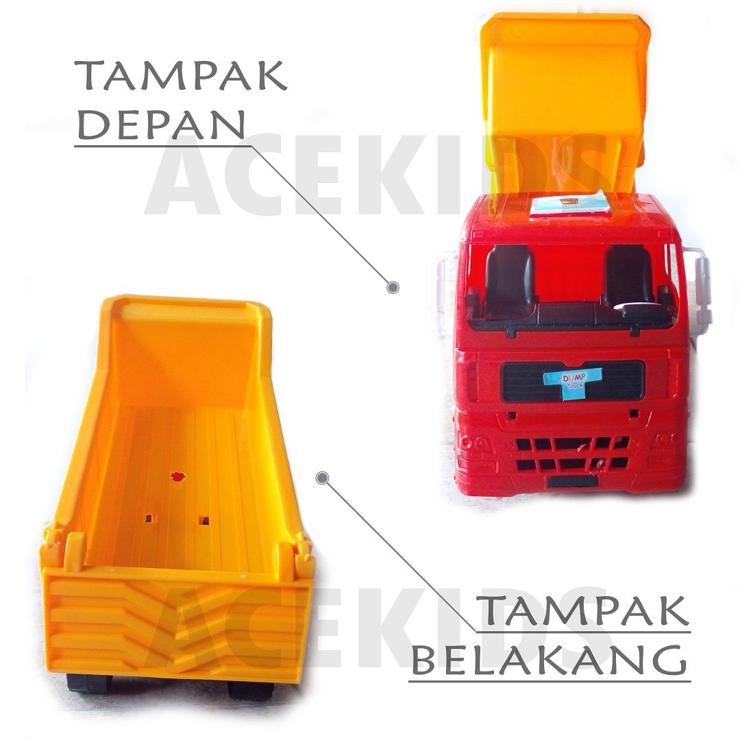 Mainan Truk Pasir Besar Dump Truck Murah Original - OCT-6001 - 4