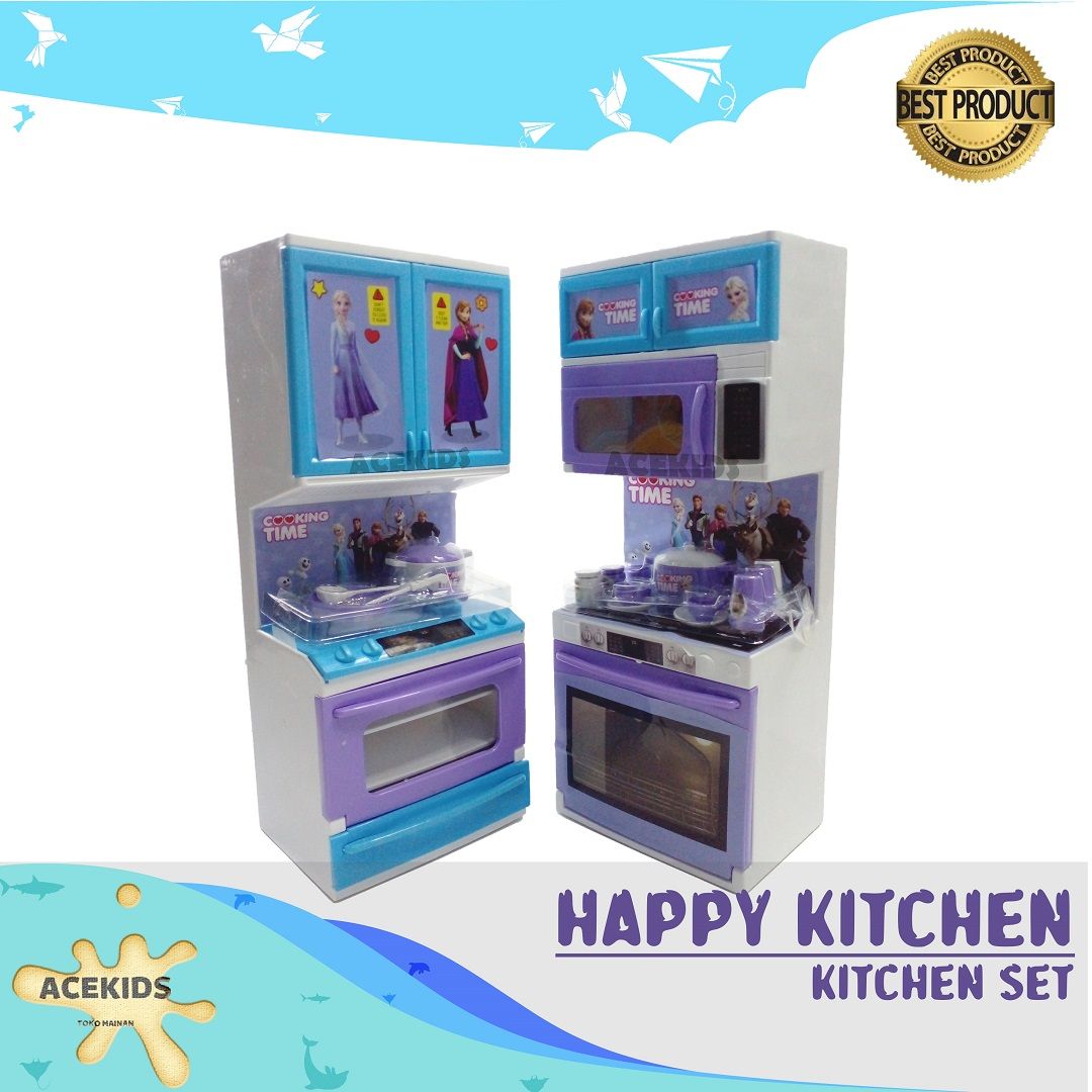 Acekids Mainan Anak Perempuan Happy Kitchen Set Lemari Dapur Murah Original - BP6649 - 1