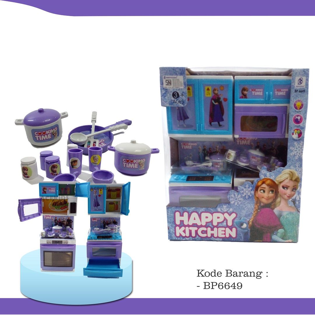 Acekids Mainan Anak Perempuan Happy Kitchen Set Lemari Dapur Murah Original - BP6649 - 2