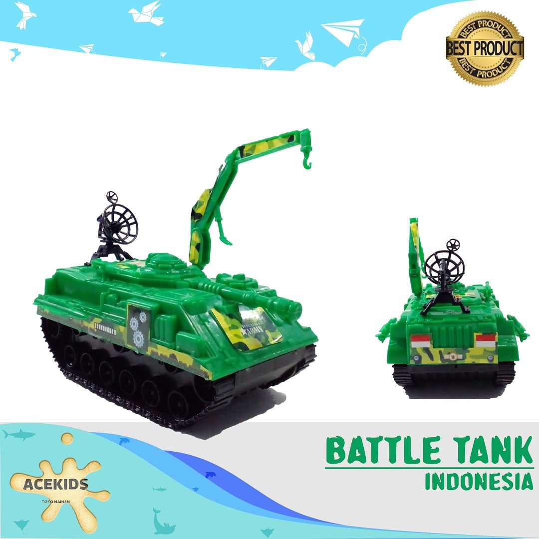 Acekids Mainan Anak Laki Mobil Battle Tank Tentara Militer Keren Murah Original - KGP185 - 1