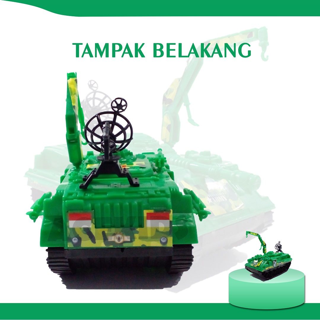 Acekids Mainan Anak Laki Mobil Battle Tank Tentara Militer Keren Murah Original - KGP185 - 2