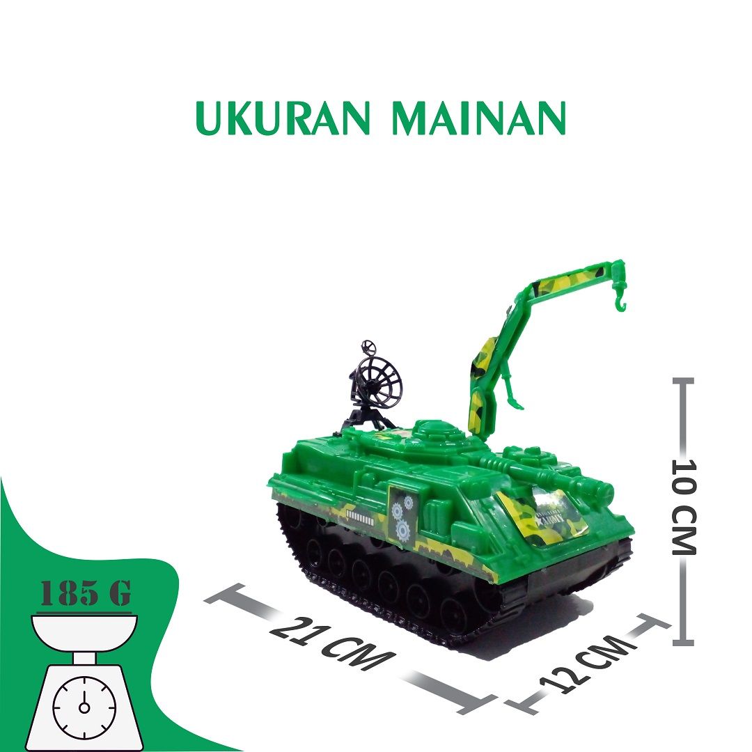 Acekids Mainan Anak Laki Mobil Battle Tank Tentara Militer Keren Murah Original - KGP185 - 5