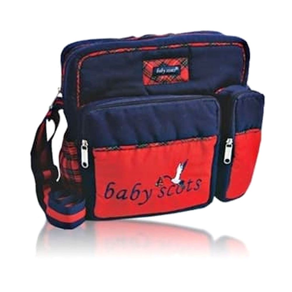 Baby Scots Tas Bordir Kecil Scots embroidery Medium Bag Ukuran Sedang Merah - 1
