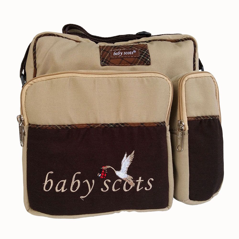 Baby Scots Tas Bordir Kecil Scots embroidery Medium Bag Ukuran Sedang Coklat - 2