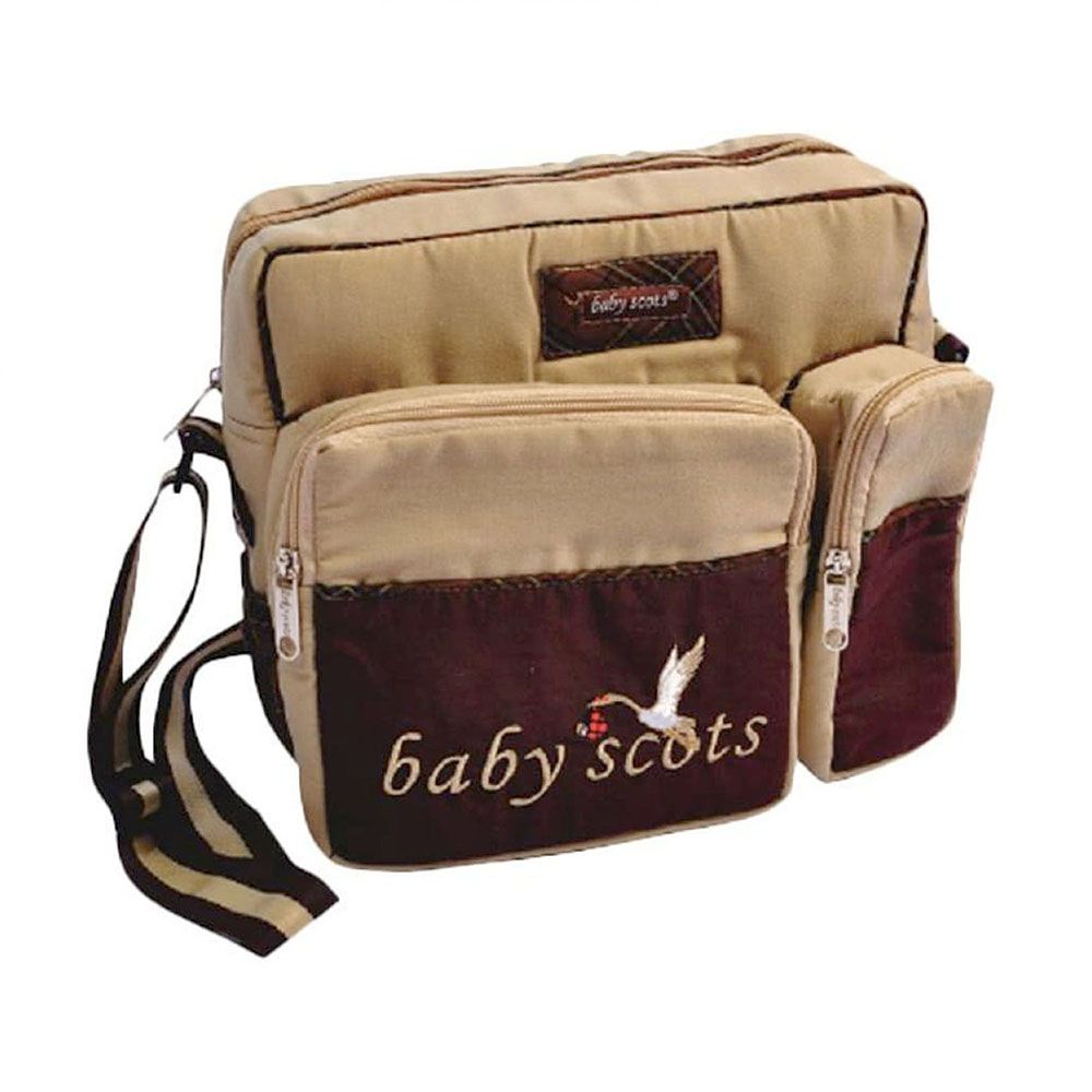 Baby Scots Tas Bordir Kecil Scots embroidery Medium Bag Ukuran Sedang Coklat - 1