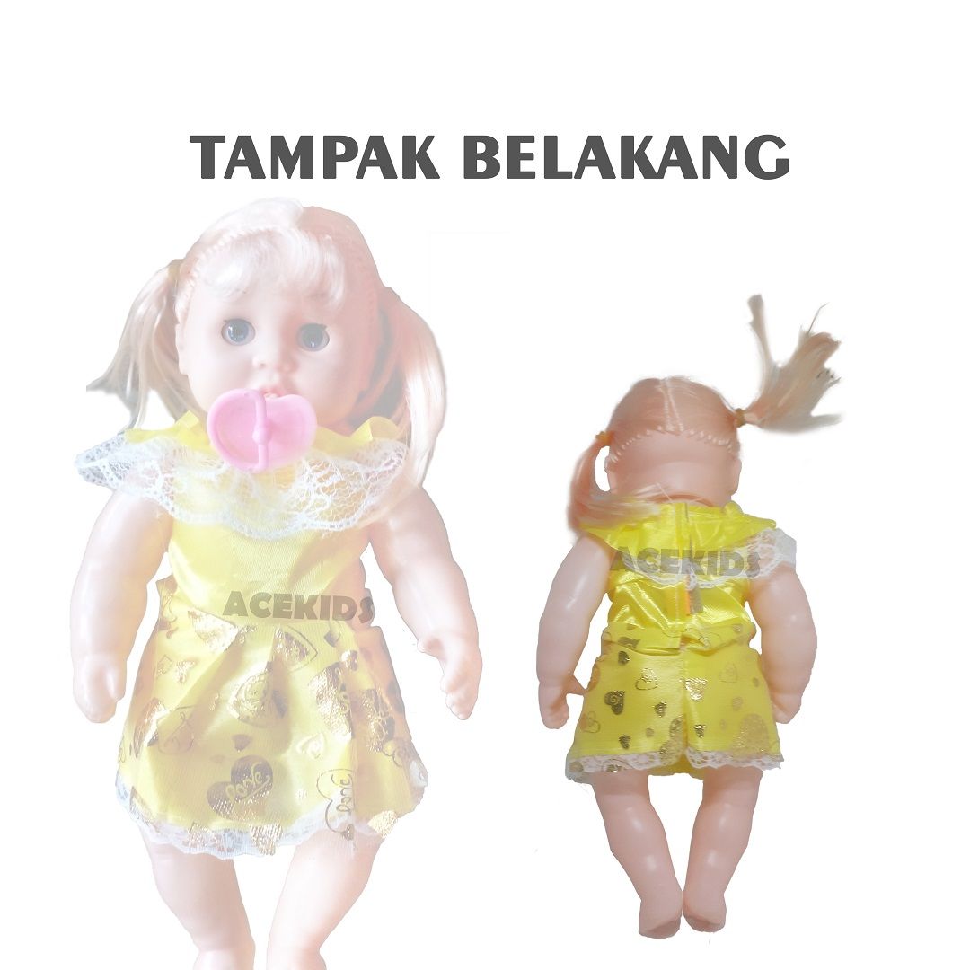 Acekids Boneka Lucu Mainan Anak Perempuan Baby Doll Murah Original - 17265 - 4