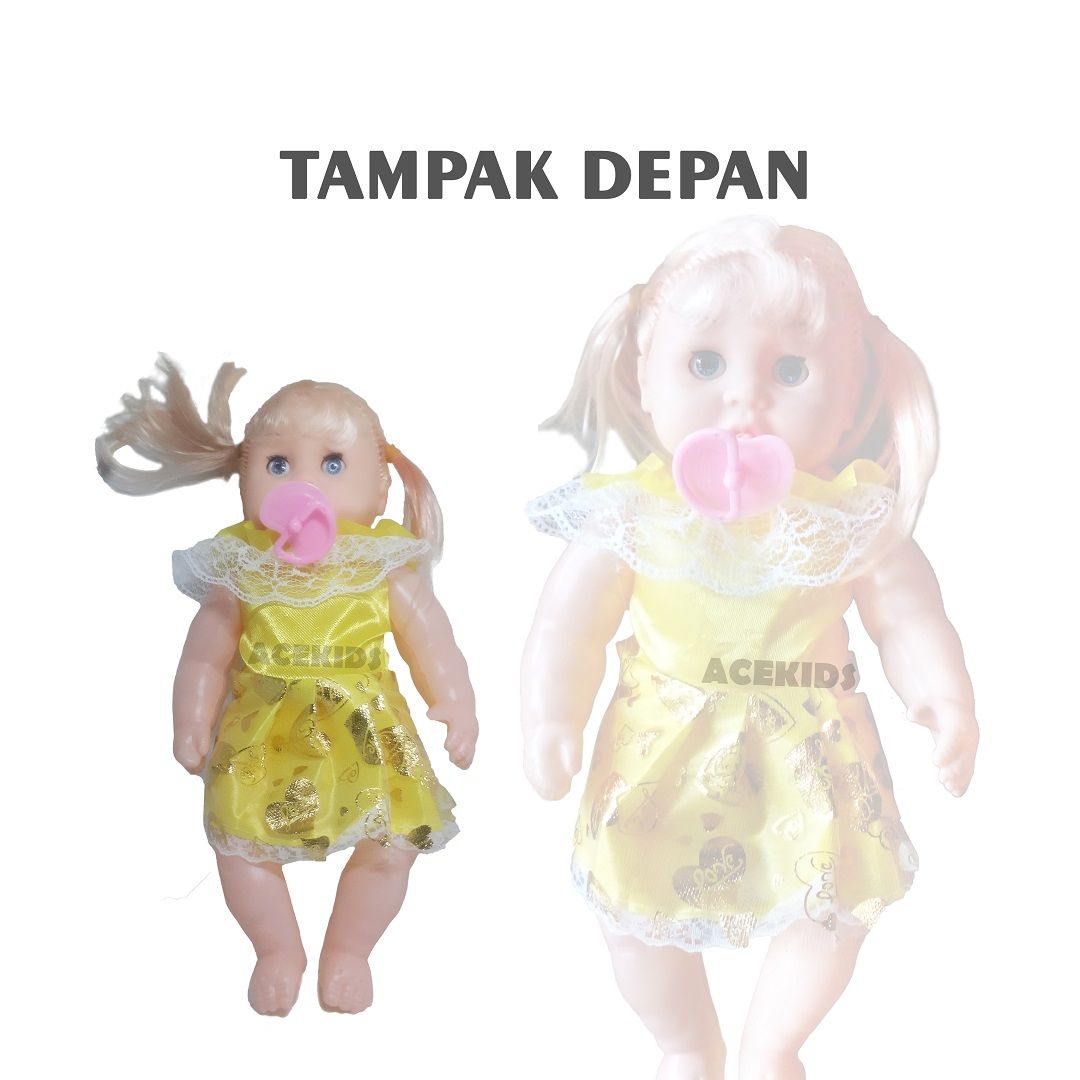 Acekids Boneka Lucu Mainan Anak Perempuan Baby Doll Murah Original - 17265 - 5
