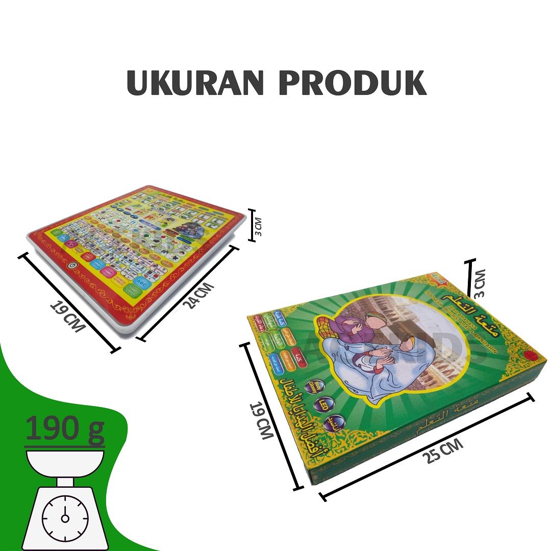 Acekids Mainan Edukatif IPAD Arap Muslim 4 Bahasa Murah Original - GG0 - 2