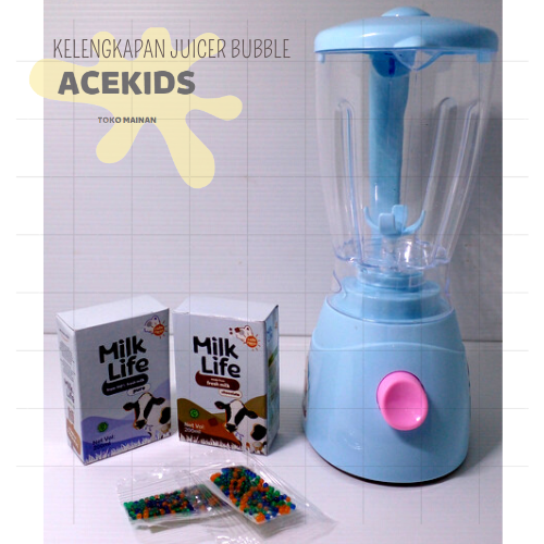 B/O Mainan Anak Blender Juicer Bubble Murah Original - RKC10003-2 - 2
