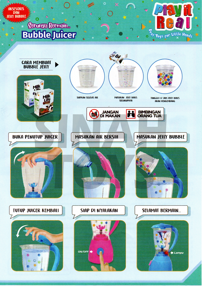 B/O Mainan Anak Blender Juicer Bubble Murah Original - RKC10003-2 - 5