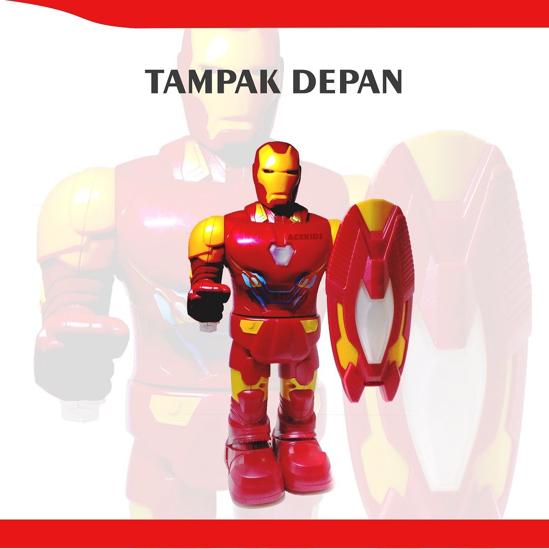 Acekids Mainan Robot Super Hero Iron Man Steel Warrior Keren Murah Original - 345-5A - 3
