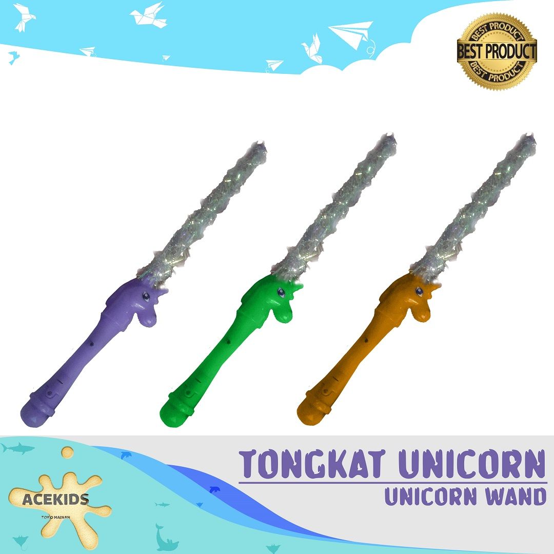Acekids Mainan Anak Tongkat LED Motif Unicorn Warna Warni Murah Original - LD2 - 1