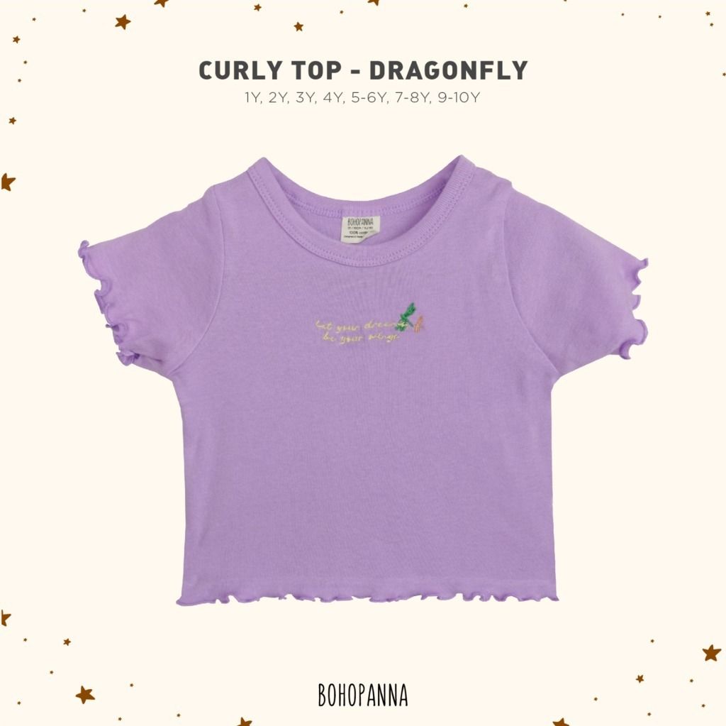 BOHOPANNA - CURLY TOP DRAGONFLY 1Y - Atasan Anak Perempuan - 1