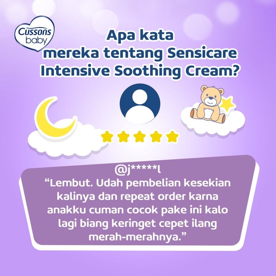 Beli 1 Gratis 1 - Cussons Baby Sensicare Intensive Soothing Cream 50gr - 4