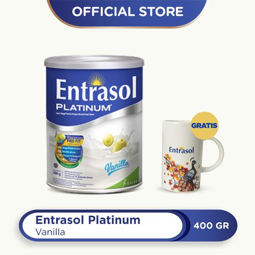 Buy 1 Entrasol Platinum Vanilla 400g Free Animal Colorful Series Mug - 1