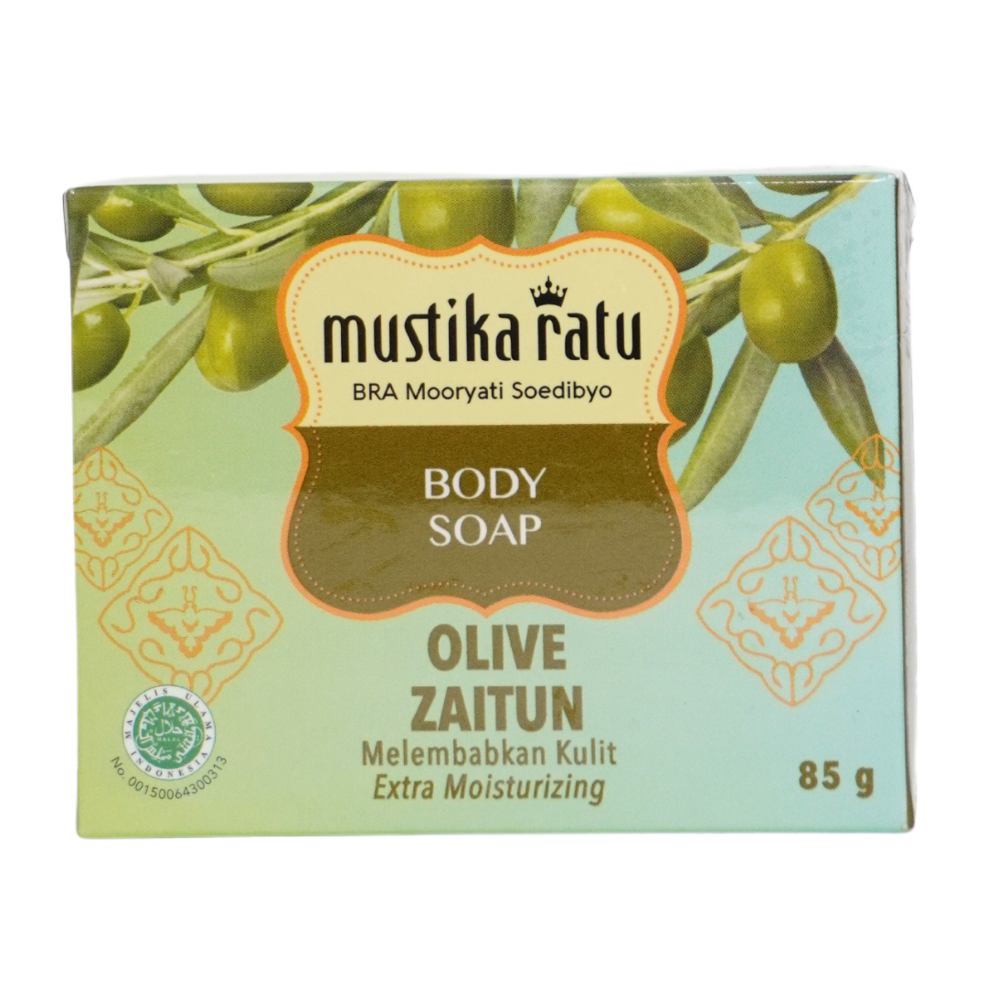 Mustika Ratu Body Soap Olive Zaitun Dus 85 gram / Sabun Mandi - 1