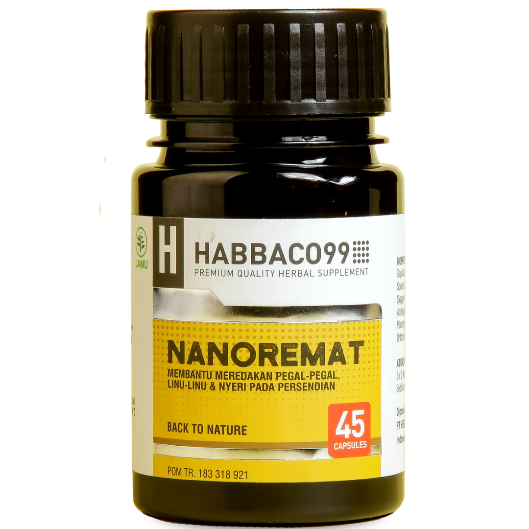 Habbaco99 NanoRemat Botol 45 Kapsul / Herbal Pegal Linu Nyeri Sendi - 2