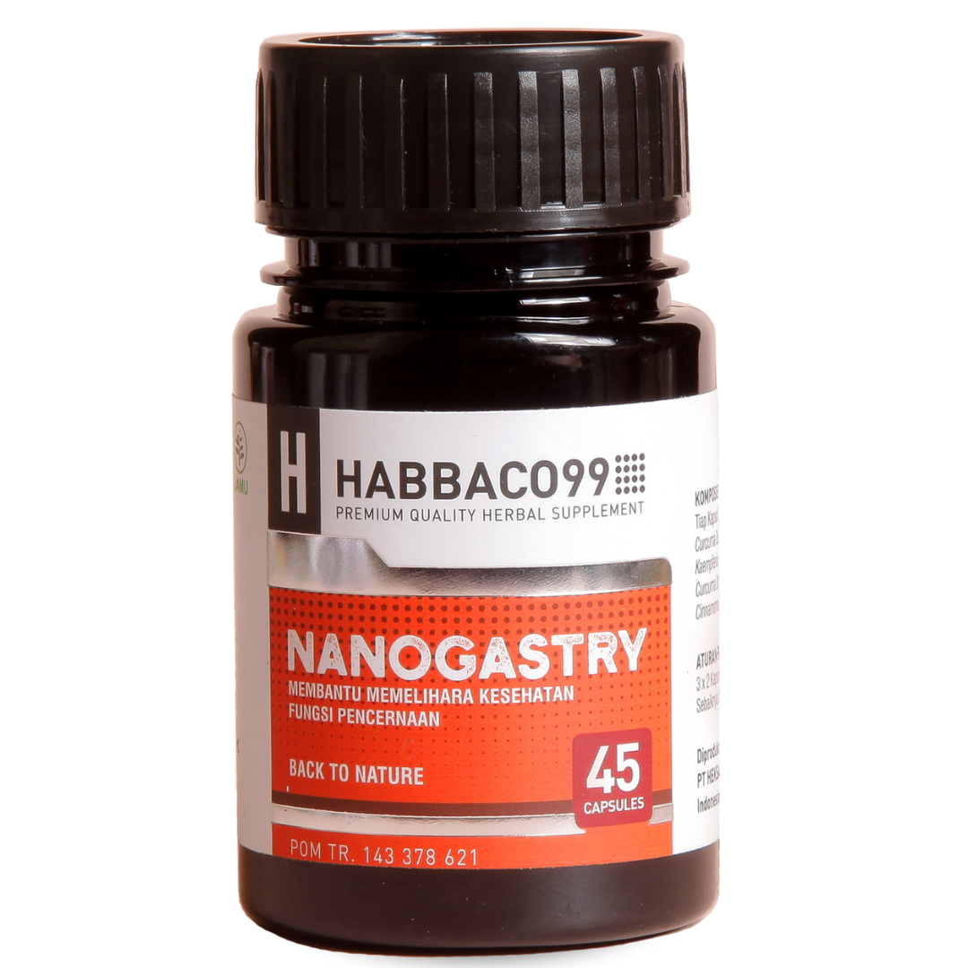 Habbaco99 NanoGastry 45 Kapsul / Obat Maag Herbal / Asam Lambung GERD - 2