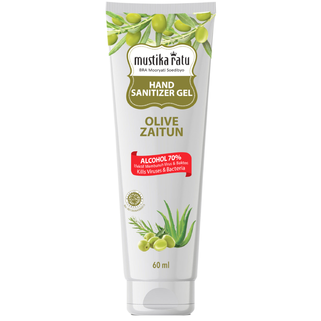 Mustika Ratu Hand Sanitizer Gel Olive Zaitun 60 ML TUBE / Antiseptik - 1
