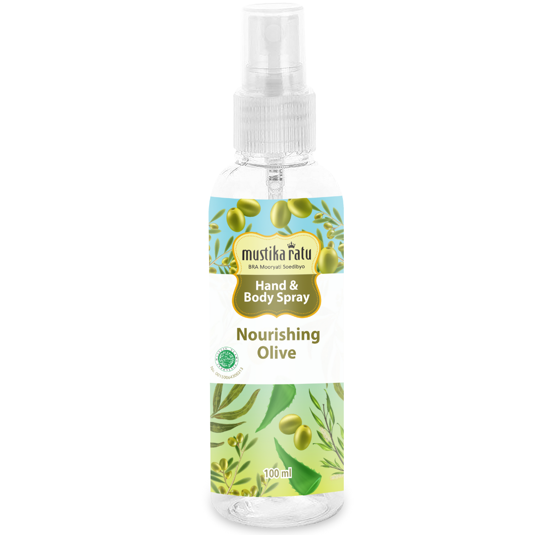 Mustika Ratu Hand & Body Spray Antiseptic Nourishing Olive 100 ML - 1