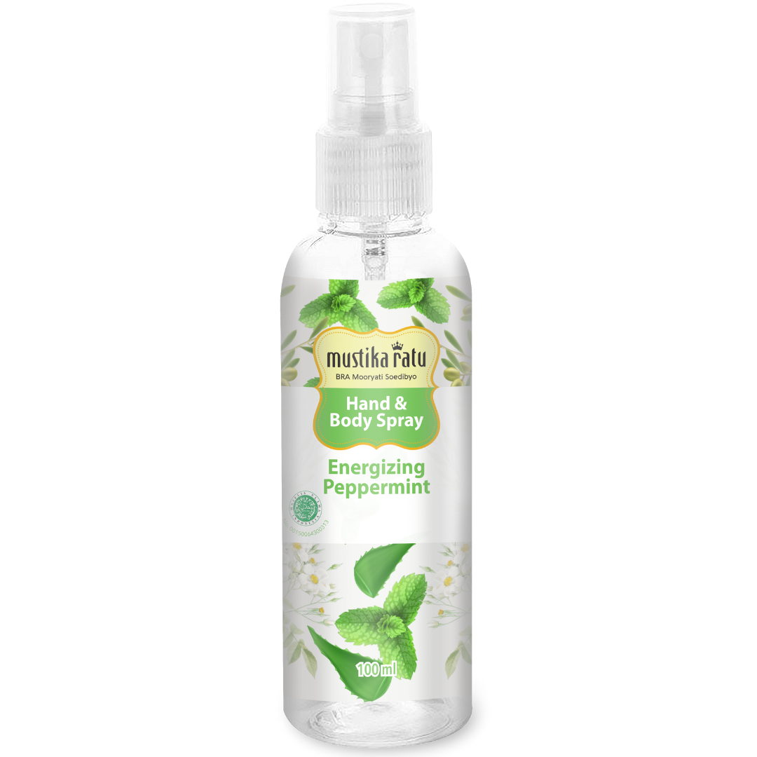 Mustika Ratu Hand & Body Spray Antiseptic Energizing Perppemint 100 ML - 2