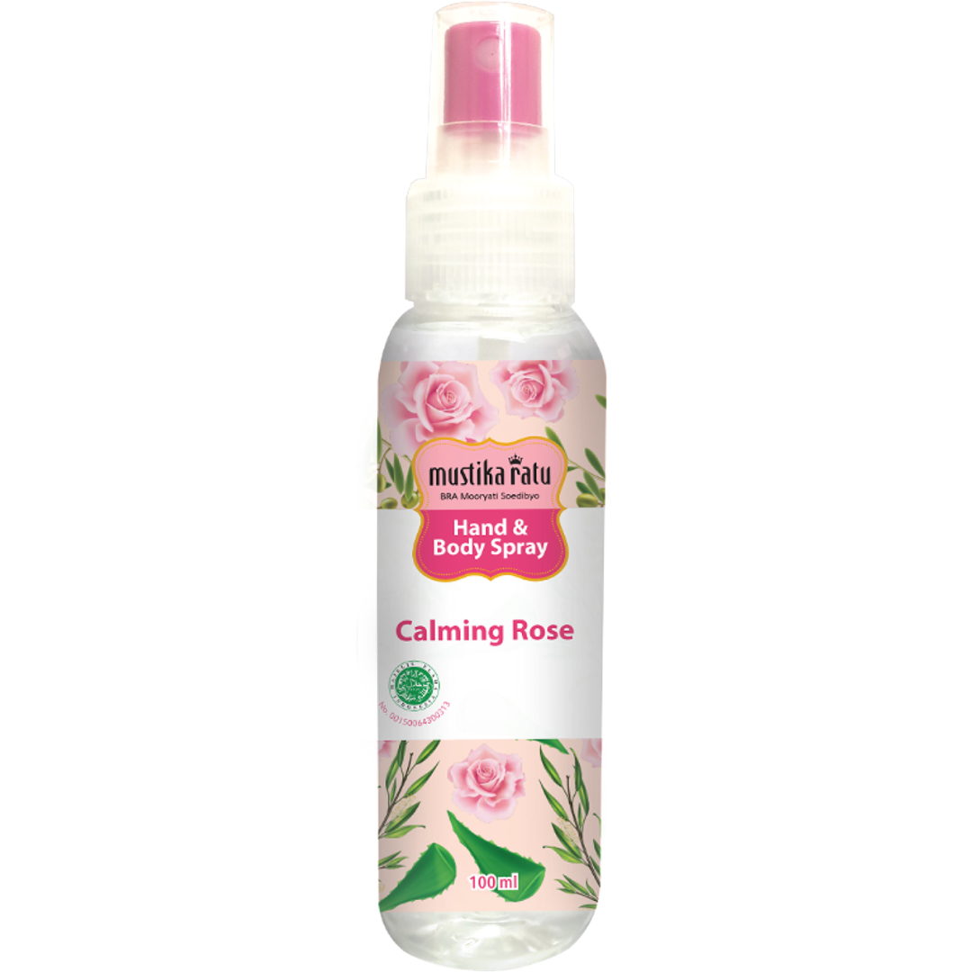 Mustika Ratu Hand & Body Spray Antiseptic Calming Rose 100 ML - 2