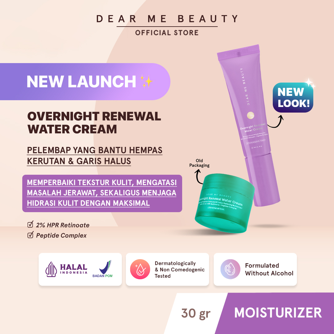 Dear Me Beauty - Overnight Renewal Water Cream (Tube) - 1