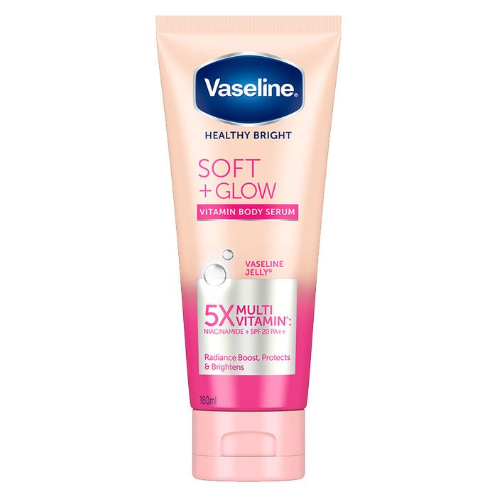 Vaseline Healthy Bright Vitamin Body Serum Soft Glow 180Ml isi 2 - 2
