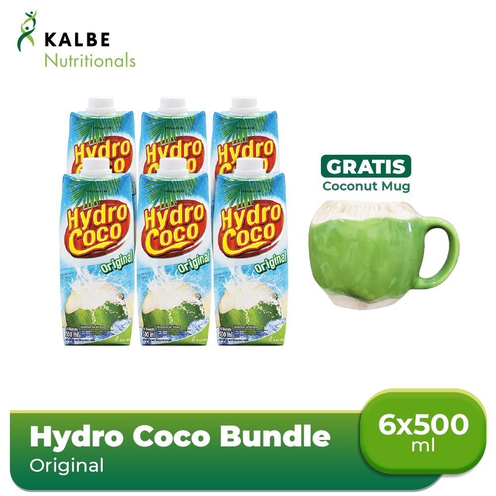 Hydro Coco 500ml (6 Pack) Free Mug Coconut - 1
