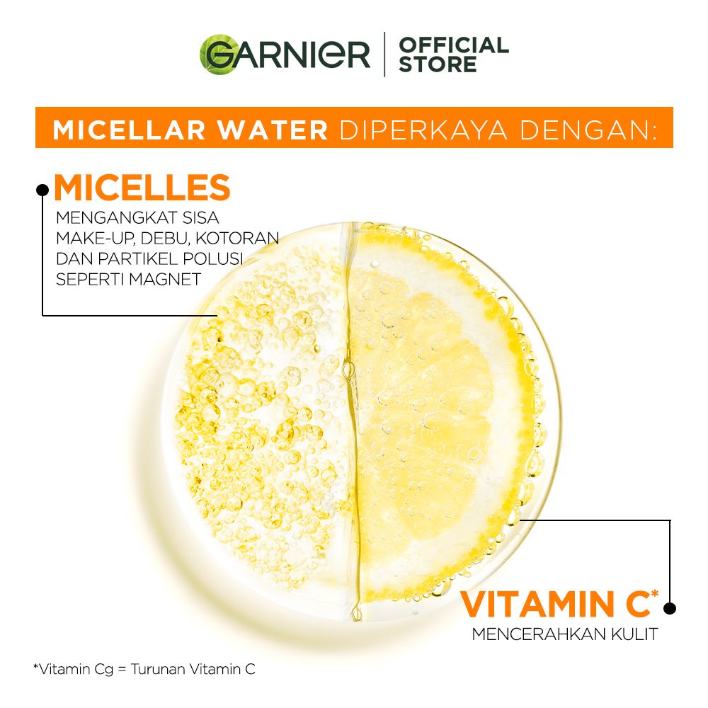 Garnier Micellar Cleansing Water Vitamin C 125 ml Twinpack - 3