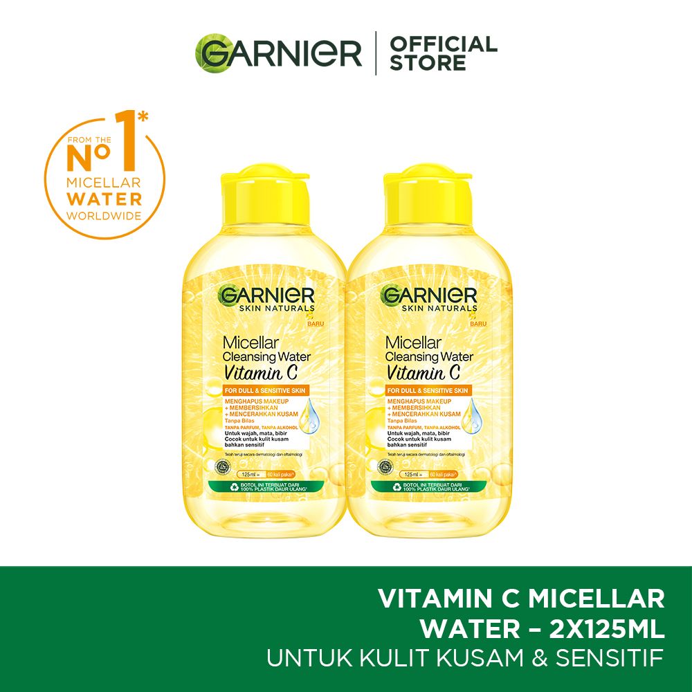 Garnier Micellar Cleansing Water Vitamin C 125 ml Twinpack - 1