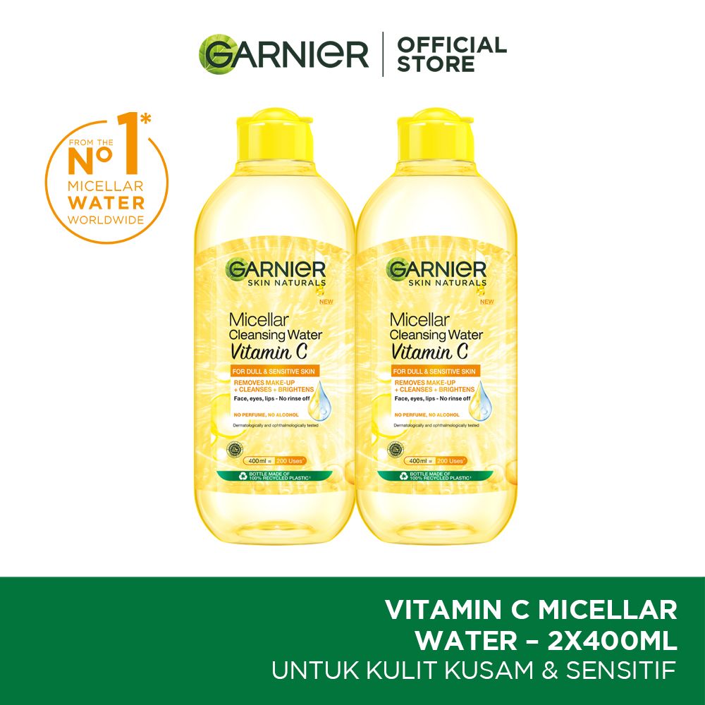 Garnier Micellar Cleansing Water Vitamin C 400 ml Twinpack - 1