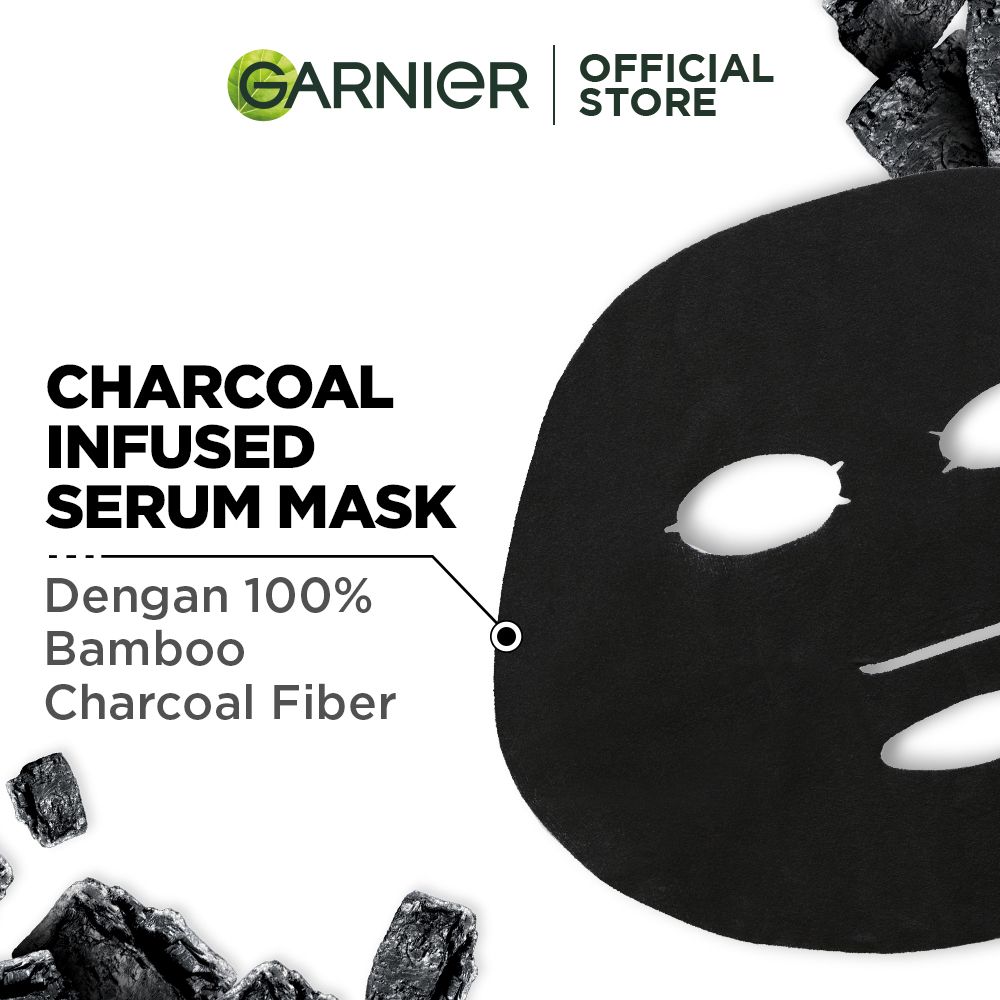 Garnier Serum Mask Pure Charcoal Black Algae 5 Free 5 - 4