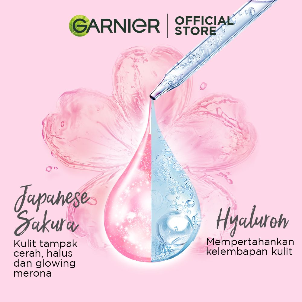 Garnier Sakura Glow Water Glow Serum Mask Pack of 5 - 2