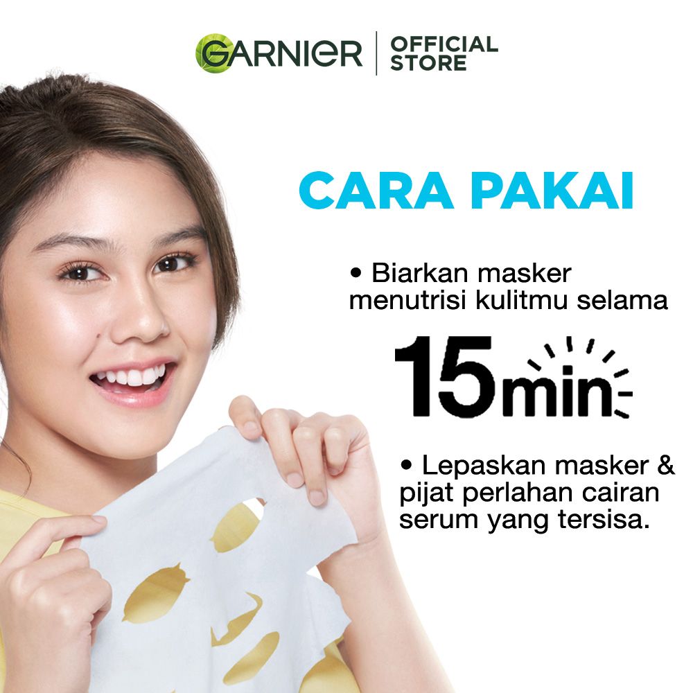 BELI 5 GRATIS 5! Garnier Bright Complete Clear Up Anti Acne Serum Mask Skin Care (Masker Wajah) - 5